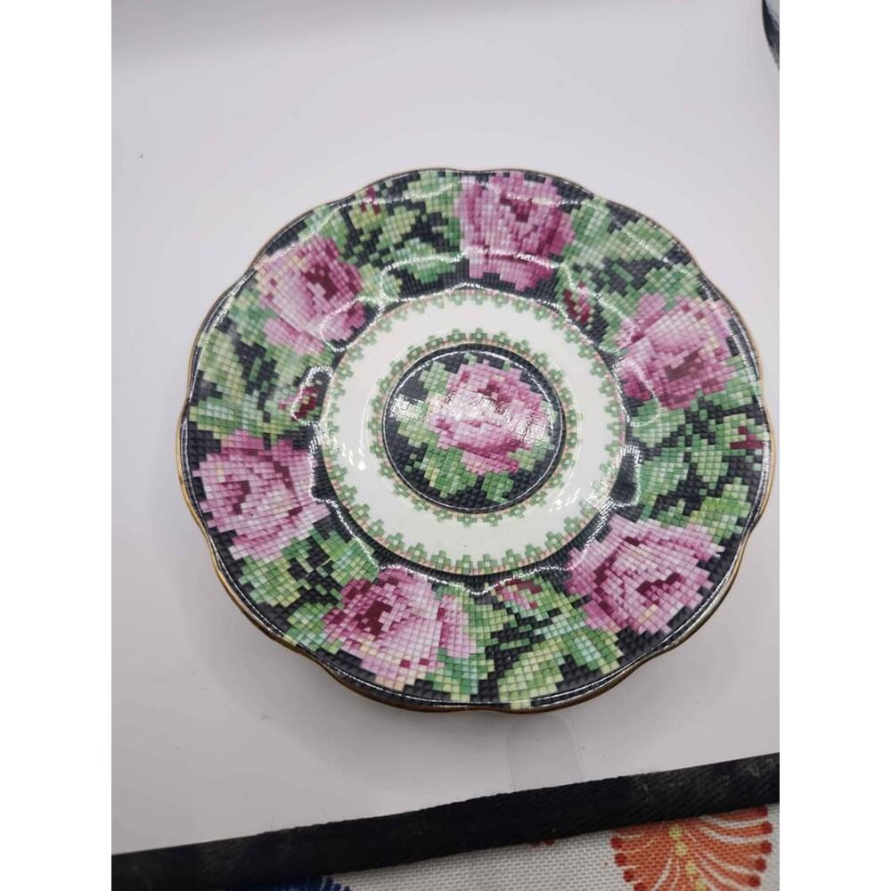 Royal Albert Needlepoint Roses plate